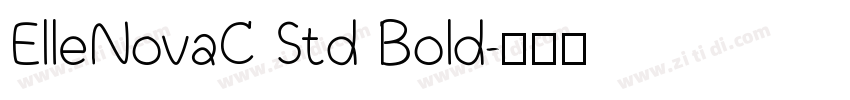 ElleNovaC Std Bold字体转换